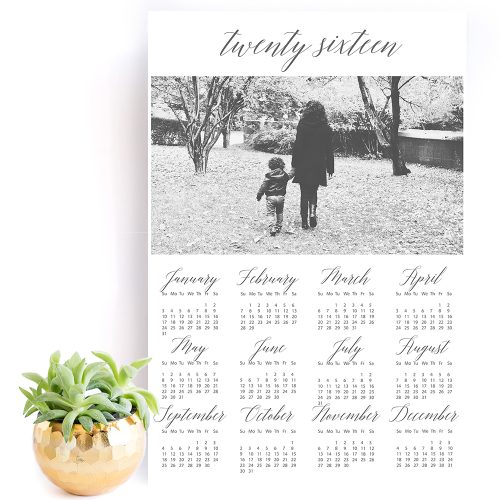 2016 Printable Poster Calendars by Sahin Designs. Click to download the kit. Pin & save for later!