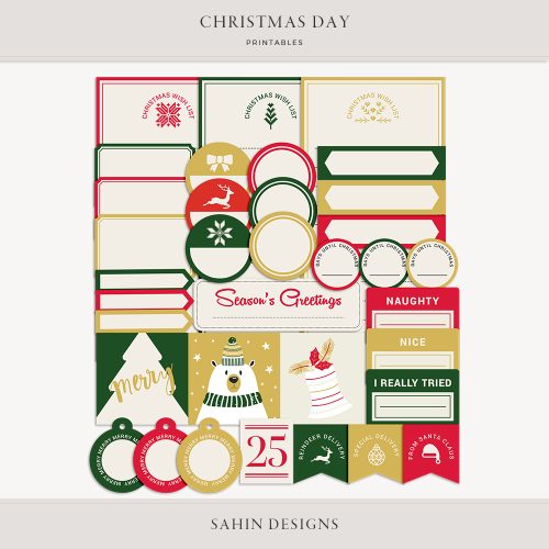 santa, bear, christmas, xmas, holiday, merry, holly, jolly, ho ho, shopping, wish, jingle, season, greetings, christmas tree, printable, label,