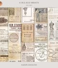 Vintage Collage Sheets by Sahin Designs. Commercial Use Digital Scrapbook Supplies. Click to download the kit. Pin & save for later!