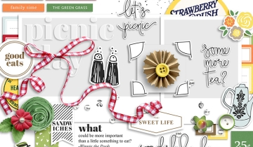 Shop Update | Picnic Day Collection & July Layout Templates