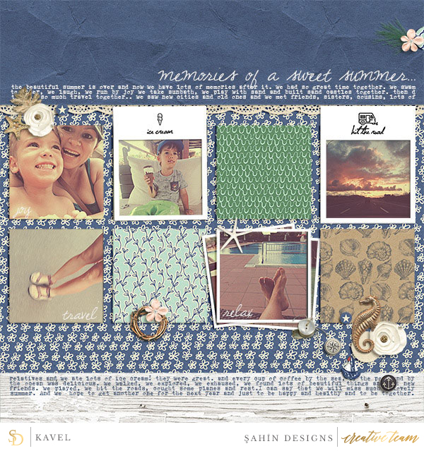 Digital scrapbook layout using Joyful Noises collection by Sahin Designs. Click thru to see more inspirations. Pin & save for later!