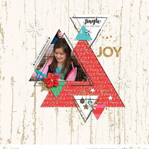 Digital scrapbook layout using Joyous collection by Sahin Designs. Click thru to see more inspirations. Pin & save for later!