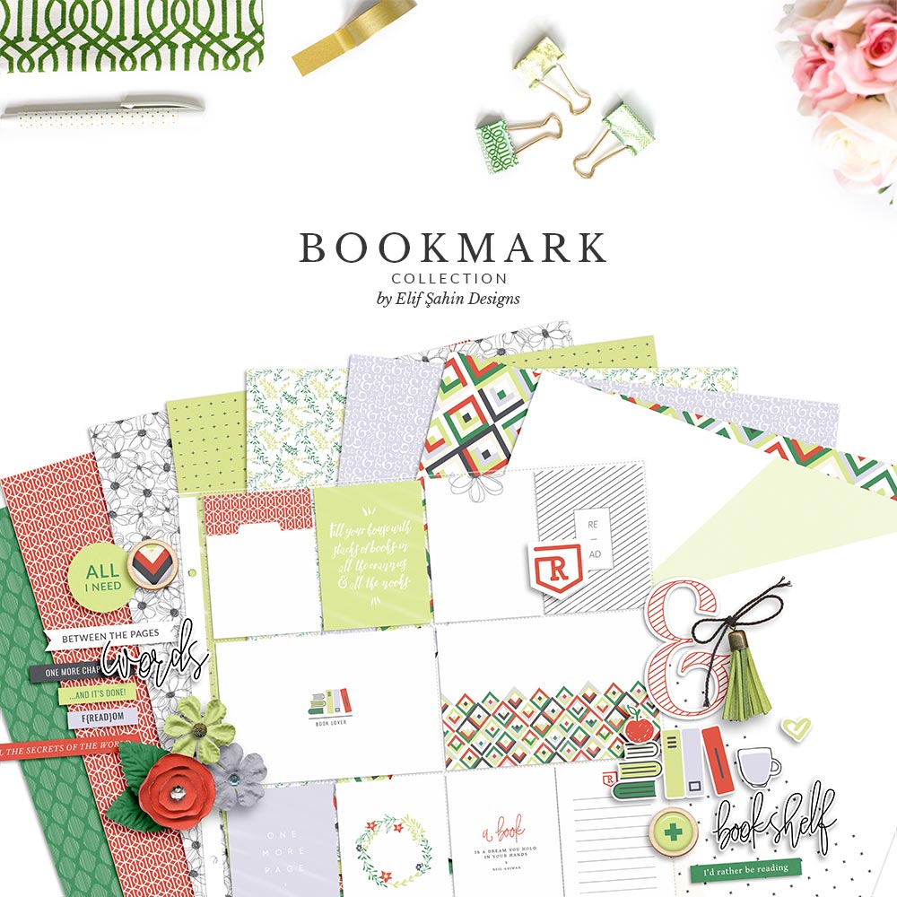 Bookmark Digital Scrapbook Collection Bundle | Sahin Designs