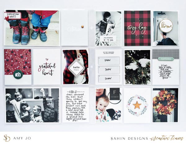 Digital Scrapbook Layout Inspiration | Sahin Designs