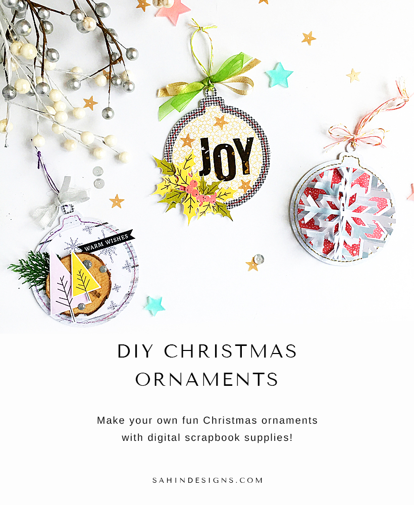 DIY Christmas Ornaments - Sahin Designs