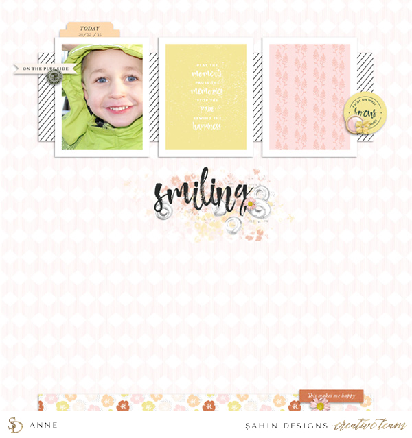 Boy Digital Scrapbook Layout - Sahin Designs
