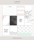 L'amour Digital Scrapbook Pocket Cards - Sahin Designs - Project Life
