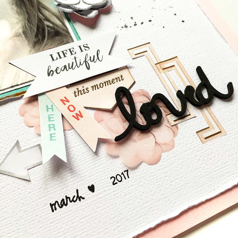 How to Create Dimension and Texture on Scrapbook Layouts - Sahin Designs - Scrapbook Tips