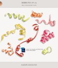 Extracted Curly Ribbons - Sahin Designs - CU Digital Scrapbook