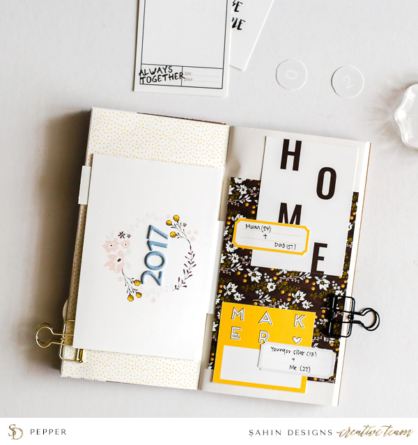 Hybrid Travelers Notebook - Sahin Designs - Scrapbook Inspiration