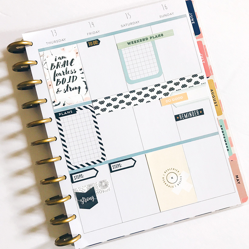 How to Use Scrapbooking Materials in Your Planner - Sahin Designs