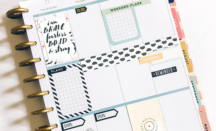 How to Use Scrapbooking Materials in Your Planner - Sahin Designs