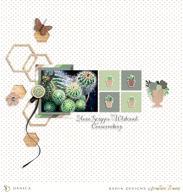 Nature Digital Scrapbook Layout - Sahin Designs
