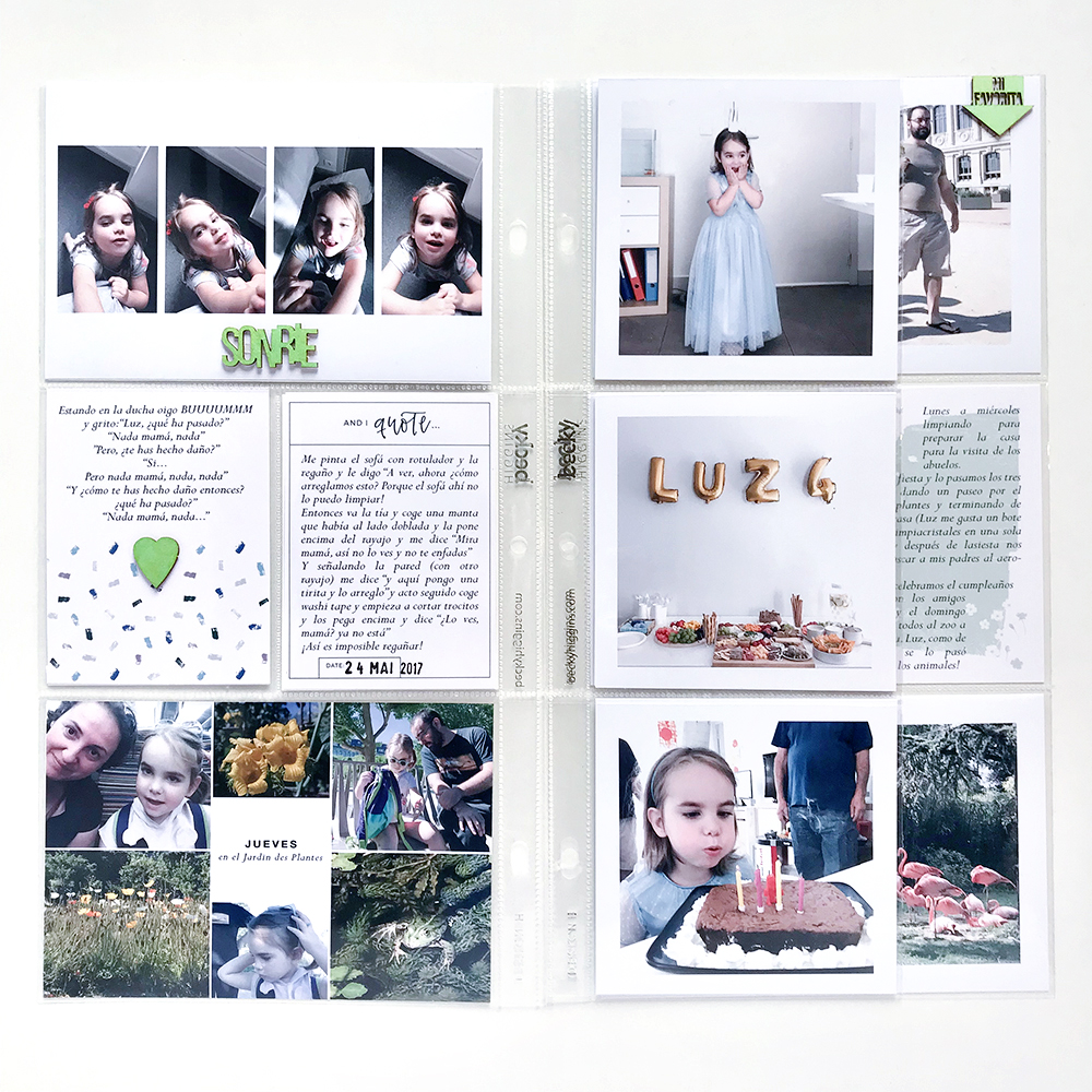 Birthday Pocket Scrapbook Layout - Sahin Designs
