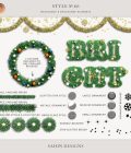 Christmas Garland Photoshop layer styles - Sahin Designs - CU Digital Scrapbook