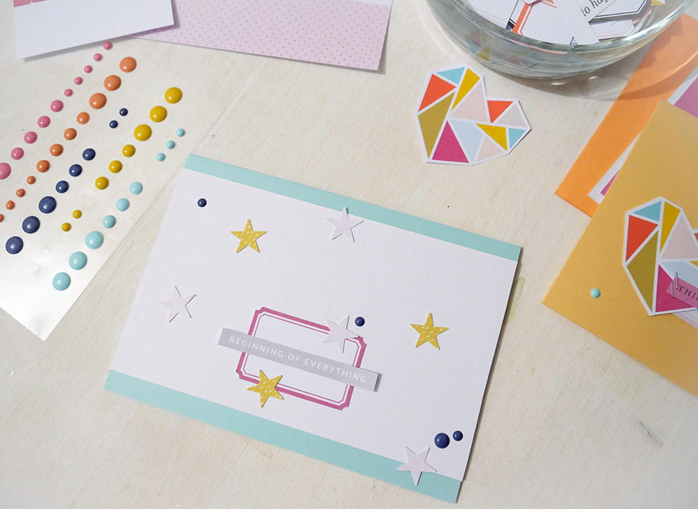How to use your scrapbook stash to create cards - Sahin Designs