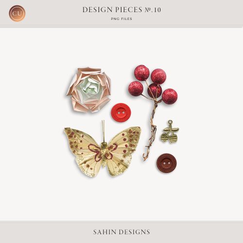 Design Pieces No.10 - Sahin Designs - CU Digital Scrapbook