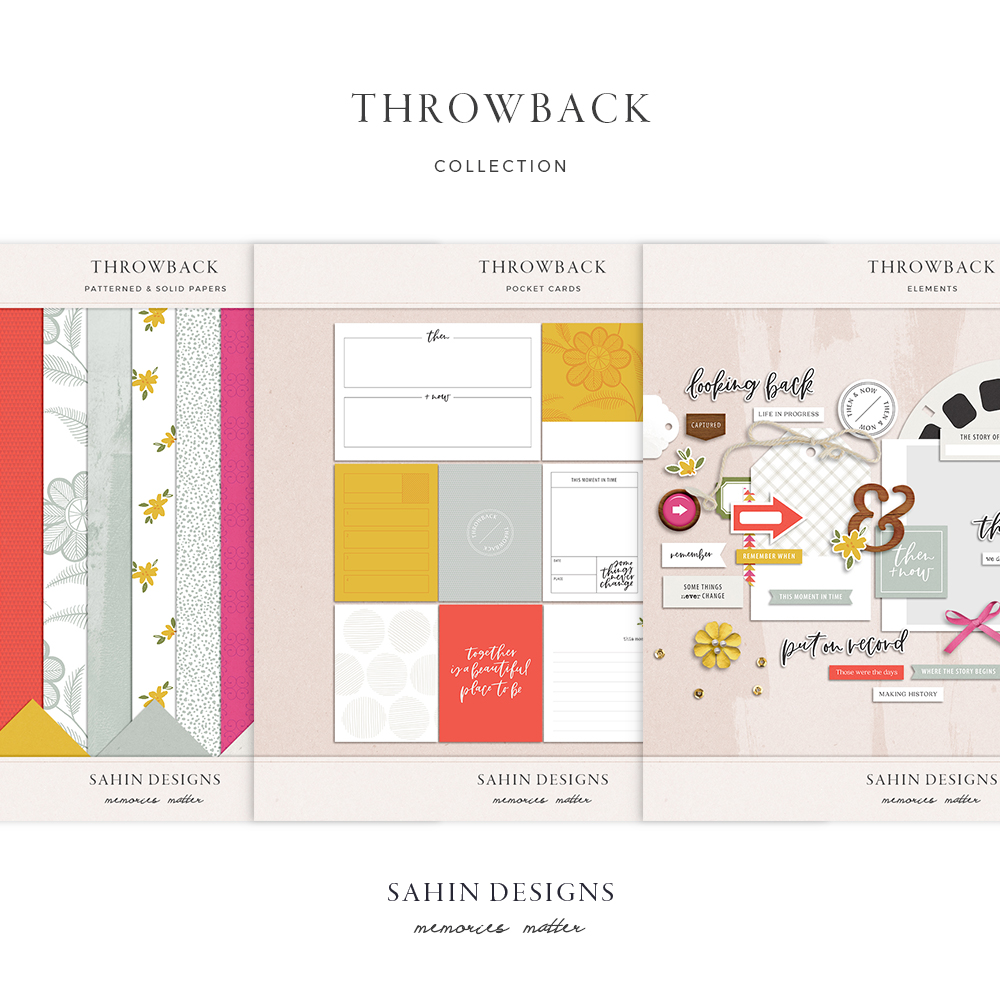Throwback Digital Scrapbook Collection - Sahin Designs