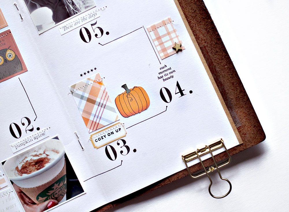 How to get inspired by a magazine layout for scrapbooking - Sahin Designs