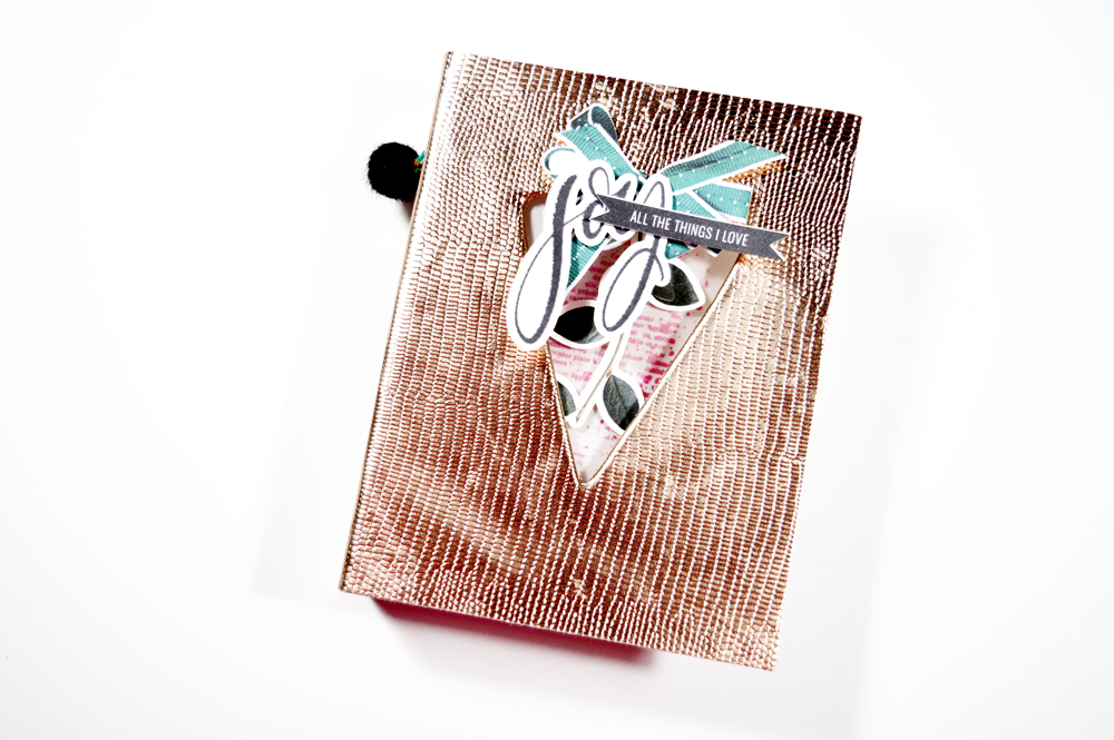 How to make DIY scrapbook album cover - Sahin Designs