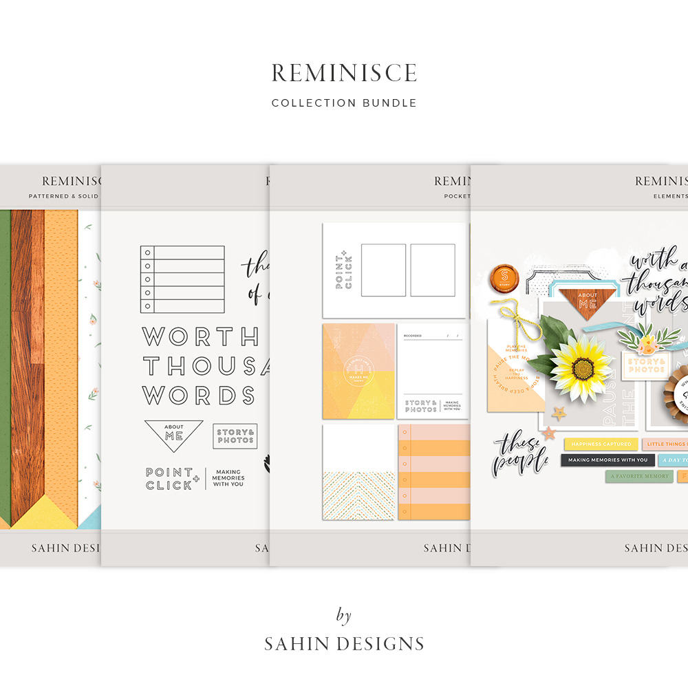 Reminisce Digital Scrapbook Collection - Sahin Designs