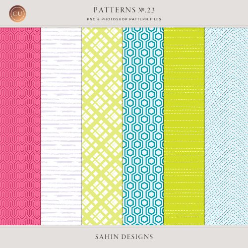 Repeat Geometric Patterns No.23 - Sahin Designs - CU Digital Scrapbook