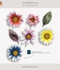 Extracted gazania flowers - Sahin Designs - CU Digital Scrapbook