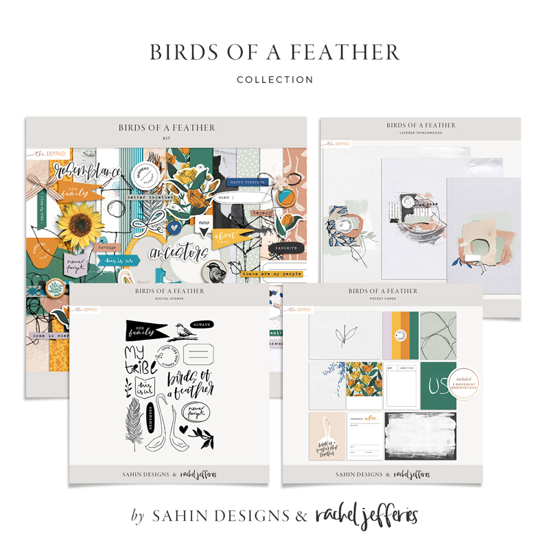 Birds of a Feather Digital Scrapbook Collection - Sahin Designs & Rachel Jefferies
