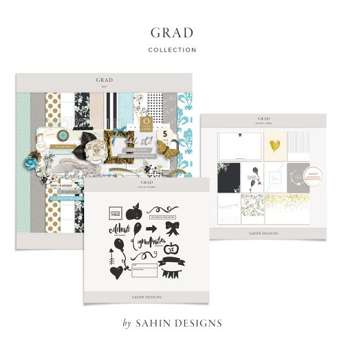 Grad Digital Scrapbook Collection - Sahin Designs