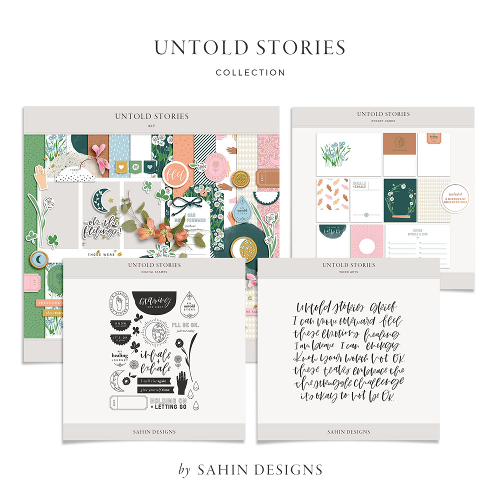 Untold Stories Digital Scrapbook Collection - Sahin Designs