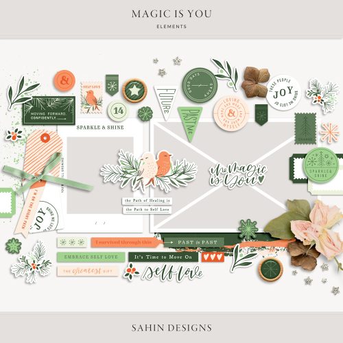 Magic is You Digital Scrapbook Elements - Sahin Designs