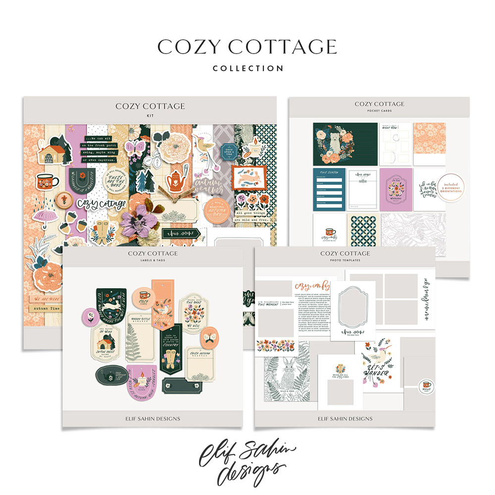 Cozy Cottage Digital Scrapbook Collection - Sahin Designs