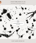Splatter Ink Photoshop Brushes - Sahin Designs - CU Digital Scrapbook