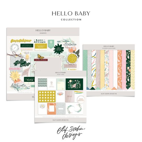 Hello Baby Digital Scrapbook Collection - Sahin Designs
