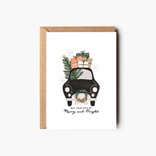 Special Delivery Greeting Card | Elif Sahin Designs | Christmas Greeting Card