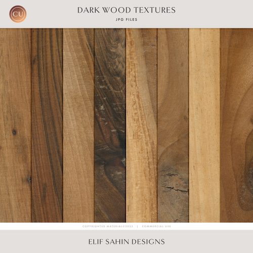 Dark Wood Textures - Elif Sahin Designs - CU Digital Scrapbook