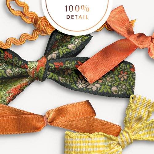 Extracted Orange Ribbons - Elif Sahin Designs - CU Digital Scrapbook
