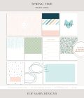 Spring Time Printable Pocket Scrapbook Cards - Elif Sahin Designs